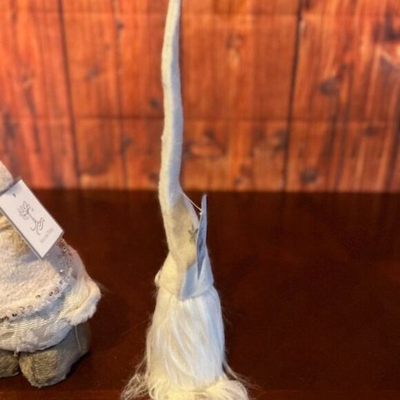 Set Of 2 Gnome Figurines With Long Hats & Beards  Decor Accents fabric - Picture 5 of 6